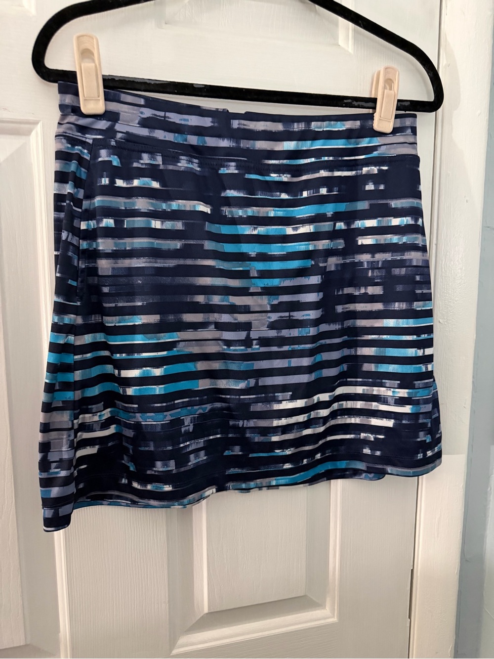 Callaway Opti-Dri Golf Skort Blue Striped Built-In Shorts Medium